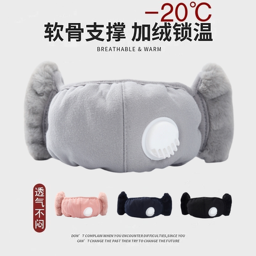 呼吸阀口罩男女士防寒防流感面罩