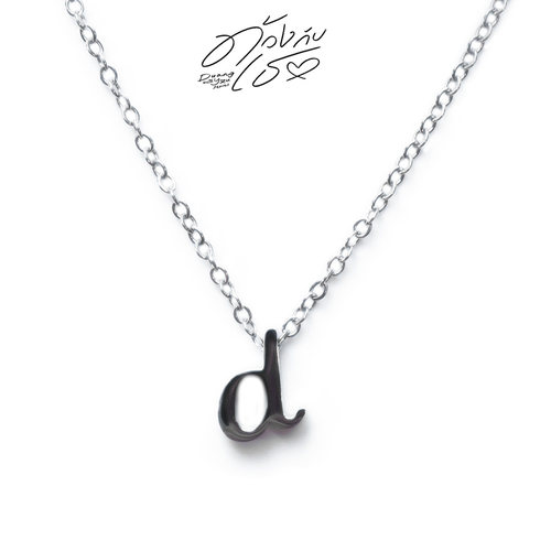 怦然与你teetee同款项链陈艺迪teeteepor字母d吊坠钛钢不掉色链条