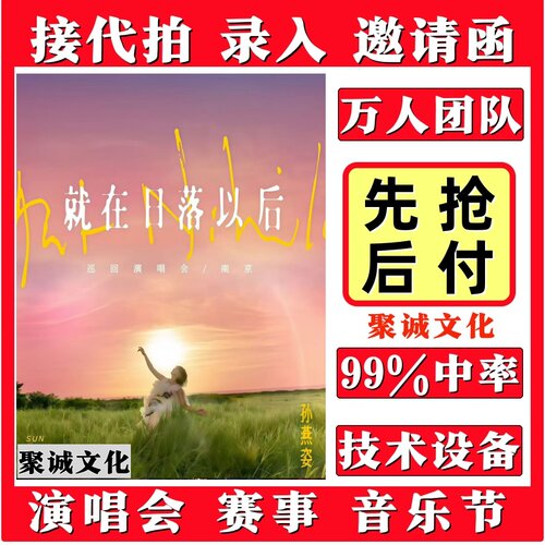 孙燕姿演唱会门票代抢周杰伦代拍徐良周深纷玩岛猫眼许嵩大麦抢票