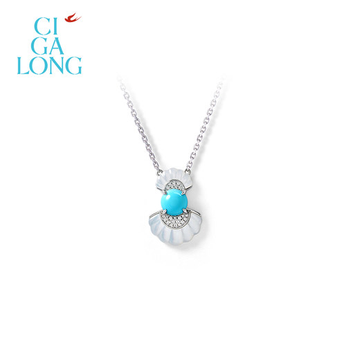 CIGALONG龙梓嘉贝壳绿松石项链耳钉戒指原创新品新中式珠宝