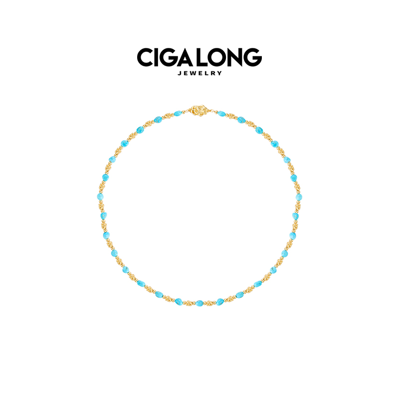 CIGALONG龙梓嘉太湖石绿松石项链手链东方悠然新中式珠宝