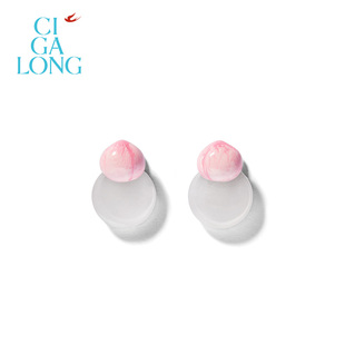 珠宝 CIGALONG龙梓嘉蟠桃葫芦和田玉粉澳宝项链耳钉戒指中式 新品