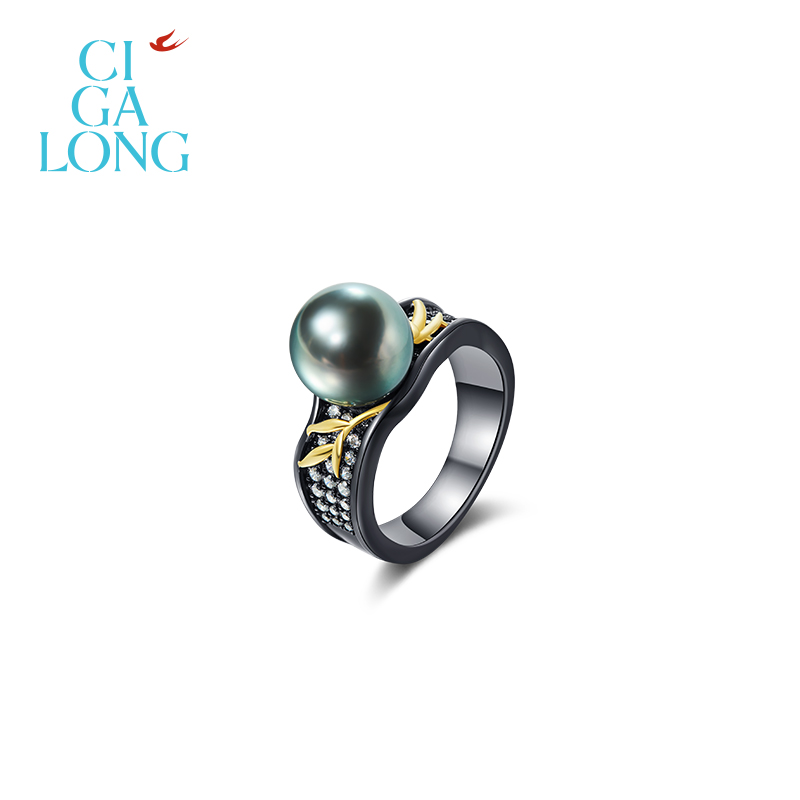 CIGALONG龙梓嘉夜照花灯和田玉项链耳钉S925梨满园新中式珠宝