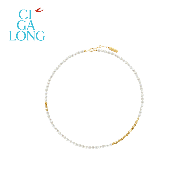 CIGALONG龙梓嘉福禄添花淡水珍珠戒指S925福禄新年新中式珠宝