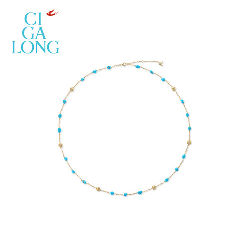 CIGALONG龙梓嘉飞燕纹绿松石项链手链新品系列新中式珠宝