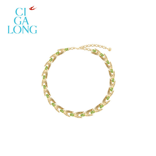 CIGALONG龙梓嘉橄榄石月桂叶项链耳钉戒指珠宝翡冷翠Firenze珠宝