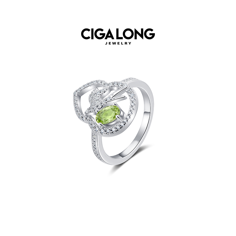 【飞燕信使徐滨】CIGALONG龙梓嘉天禄燕葫芦橄榄石项链新中式珠宝