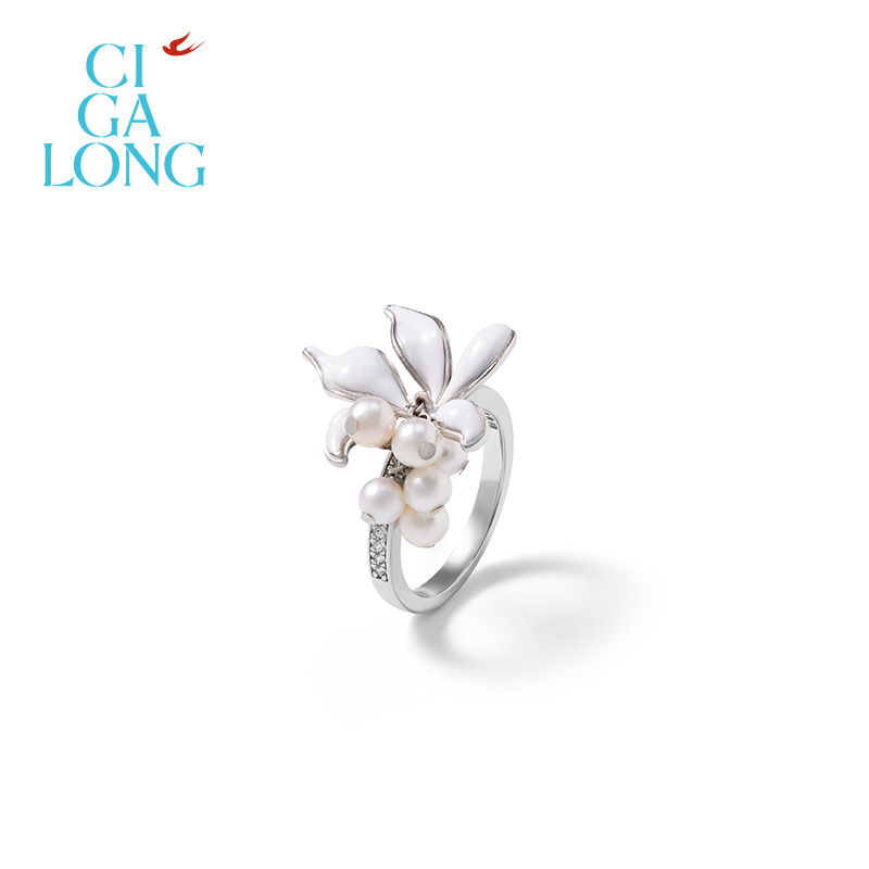 【灵感设计师陈昊宇】CIGALONG龙梓嘉宝珠茉莉珍珠项链新品珠宝