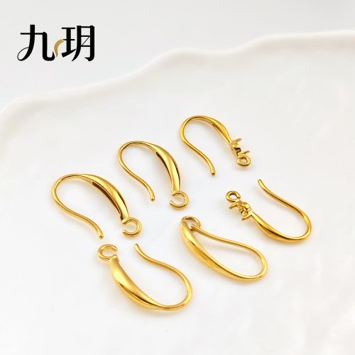 钛钢精工耳钩铸造水滴耳环diy