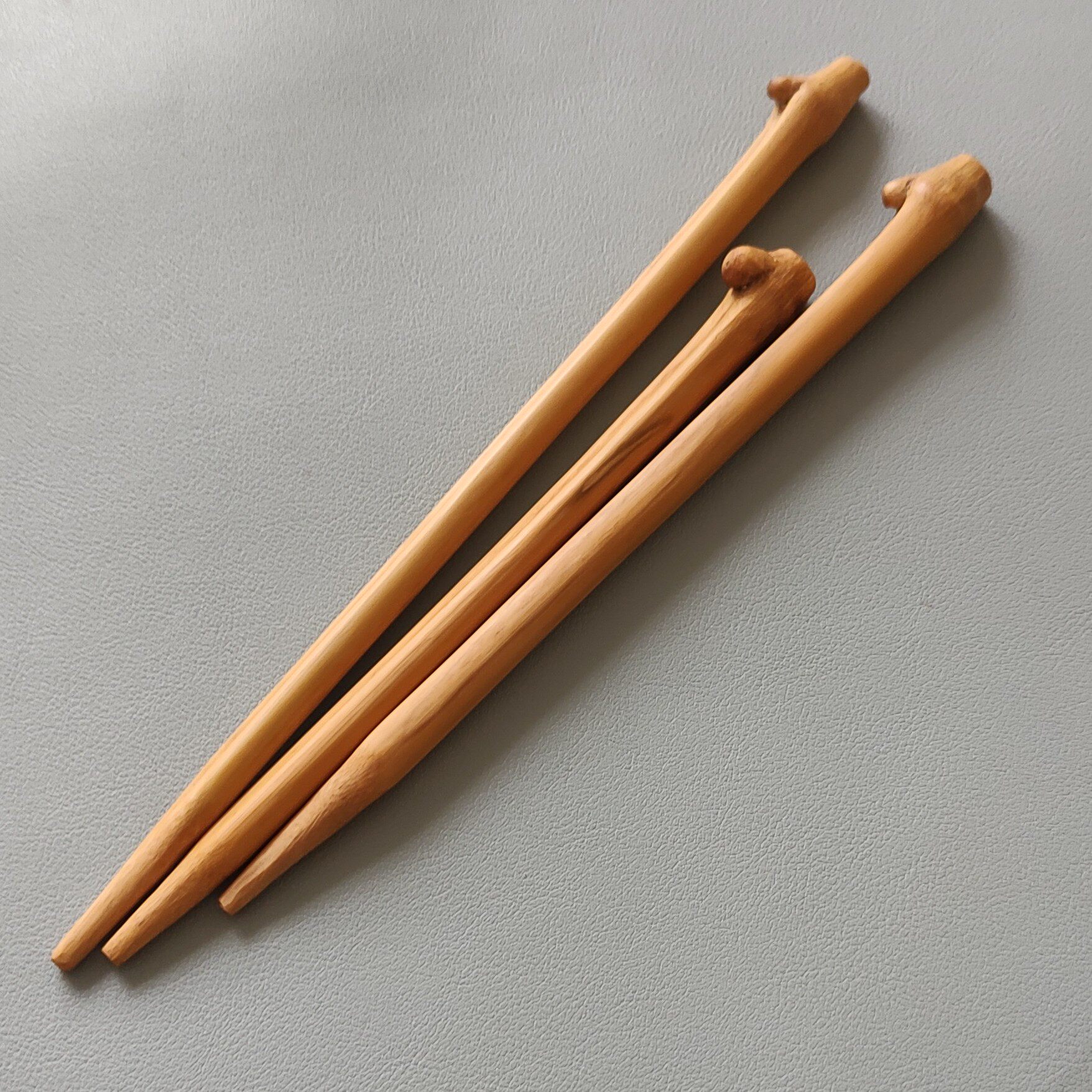 精品纯手工精磨天然实心老竹枝发簪手把件竹雕仿古风茶具配件