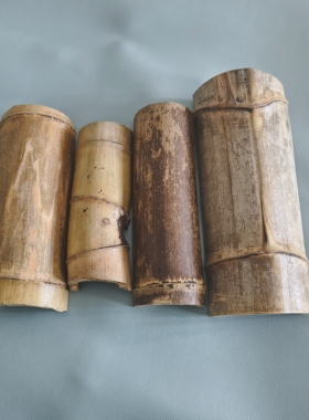 原竹切片 天然竹片 清香原色 手工diy创意材料  茶则茶道用品