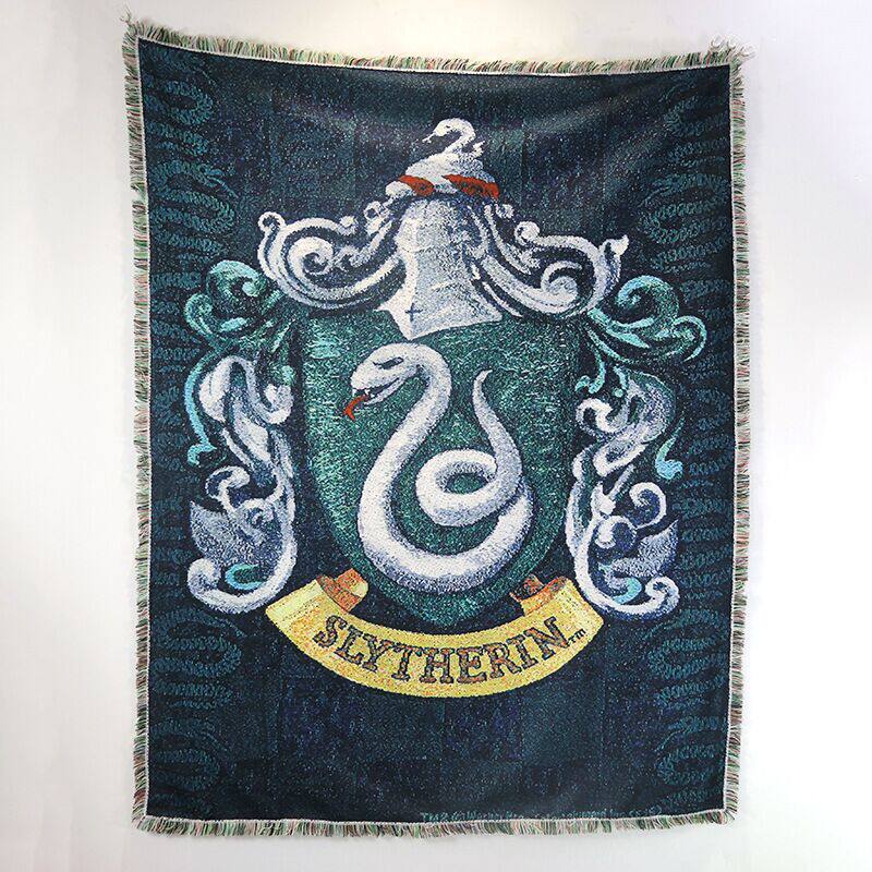 哈利波特挂毯斯莱特林壁毯墙上装饰复古沙发毯挂布定制毯欧式地毯