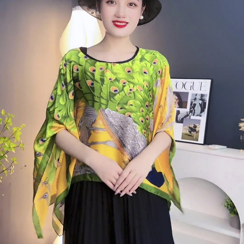 夏季薄款大方巾女套头披肩斗篷