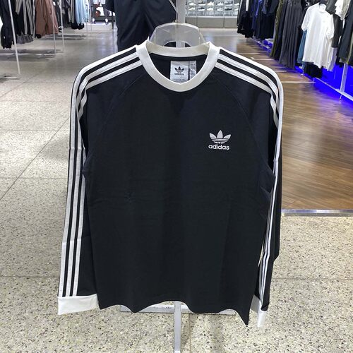 Adidas/阿迪达斯男卫衣2025秋新纯棉长袖圆领套头衫IA4877 IA4879