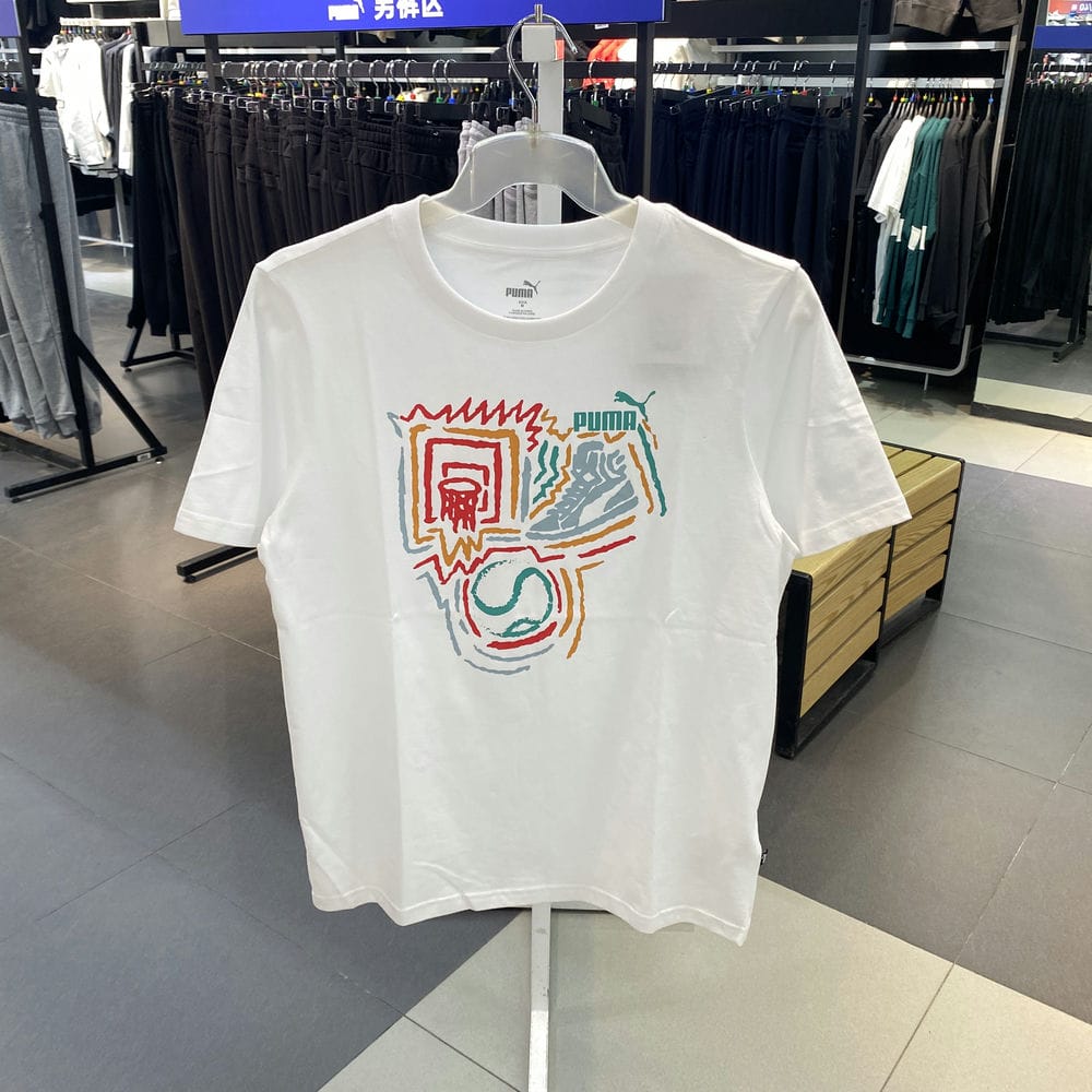 PUMA彪马休闲宽松印花短袖T恤图片