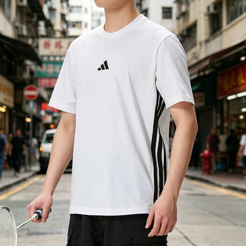 adidas阿迪达斯男子短袖2026夏季新款纯棉运动休闲短袖T恤 JE6388