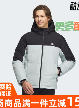 阿迪达斯男款2023冬新款运动休闲服保暖透气羽绒服IT8723 IT8722
