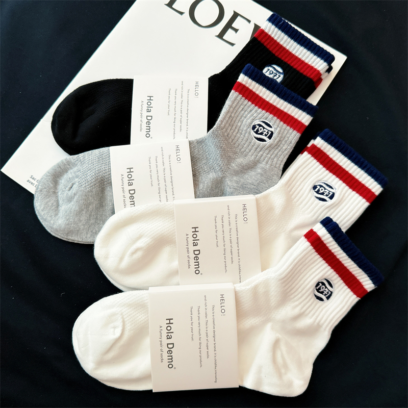 袜子男男士中筒袜短袜男男运动袜