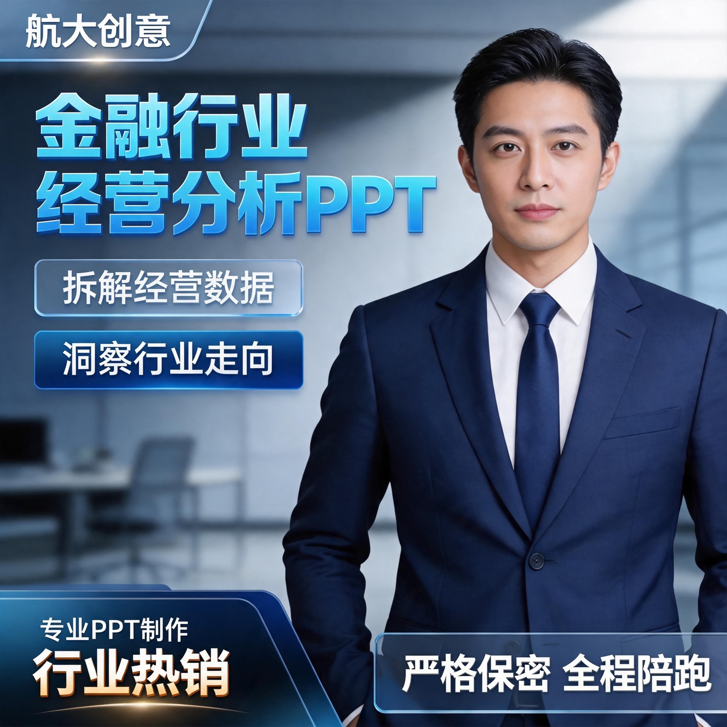 金融行业经营分析ppt代制作业绩复盘财务指标市场表现汇报讲解