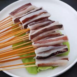 铁板鱿鱼小串网红烧烤鱿鱼片串商用油炸串串香冷冻食鱿鱼条小串
