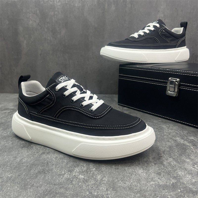 夏季透气布面男鞋 潮流厚底圆头板鞋EUR尺码,运动鞋new,运动休闲鞋,淘宝优惠券,粉丝福利购,淘宝优惠卷