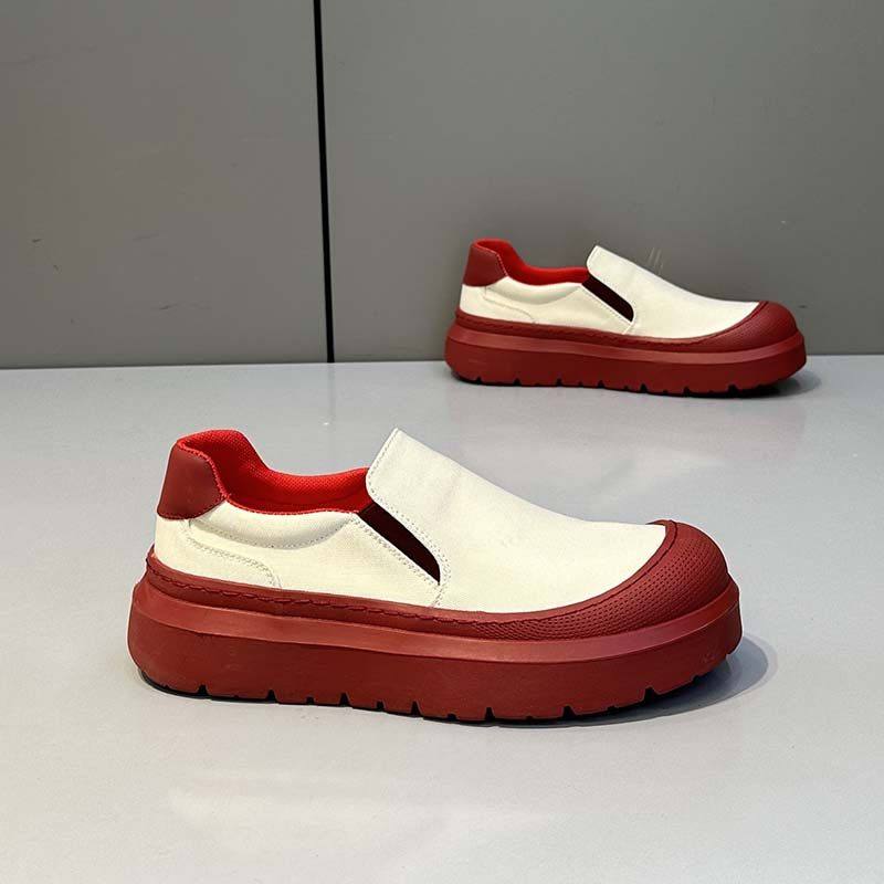 一脚蹬男鞋春季款时尚休闲鞋布面透气厚底舒适潮流运动百搭韩版鞋,流行男鞋,时尚休闲鞋,淘宝优惠券,粉丝福利购,淘宝优惠卷