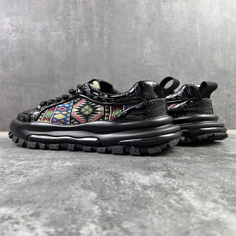 国潮刺绣老爹鞋男2025年新款舒适增高软底时尚爆款潮流运动休闲鞋