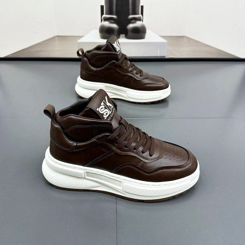 高帮鞋男厚底休闲鞋2026春季新款老爹鞋时尚潮鞋运动百搭板鞋,运动鞋new,运动休闲鞋,淘宝优惠券,粉丝福利购,淘宝优惠卷