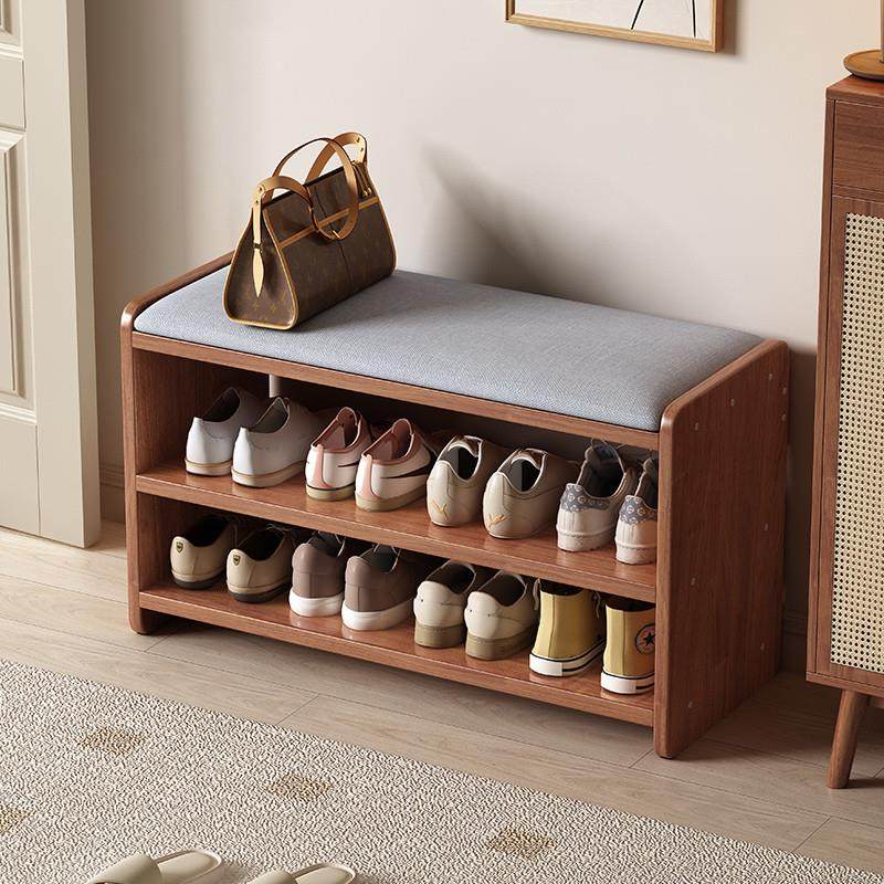 实木换鞋凳家用客厅入户门口玄关小户型多层鞋柜可坐穿鞋置物架子