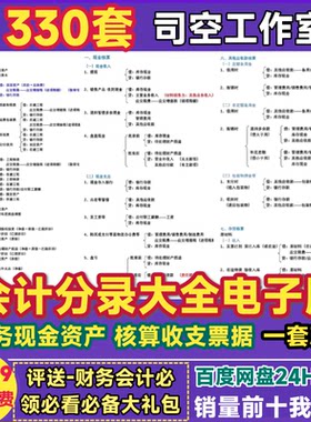 会计分录大全电子版常用速查手册财务现金账款核算分录资料大合集