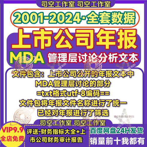 上市公司年报MDA2024年管理层讨论与分析TXT文本MD&A财务经营营收