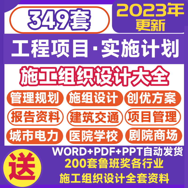 建设建筑工程项目实施计划书施工质量创优措施方案报告管理规划-封面