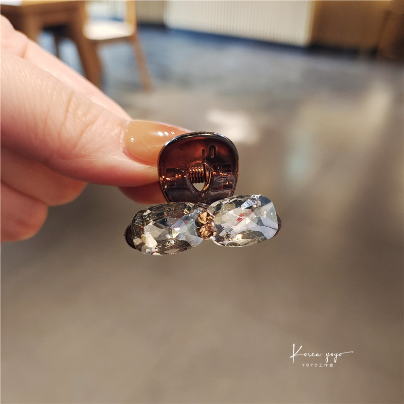 单只3厘米小抓夹新款水晶发夹刘海边夹发饰头饰发卡发饰鲨鱼夹