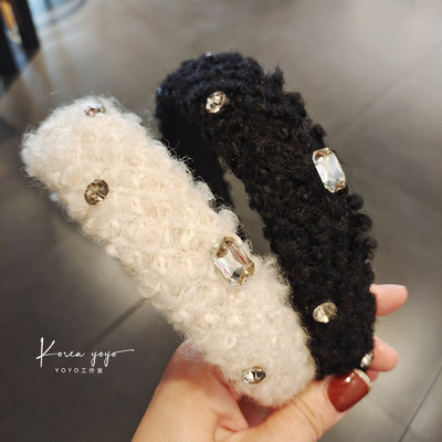 发箍毛质水晶原创气质款