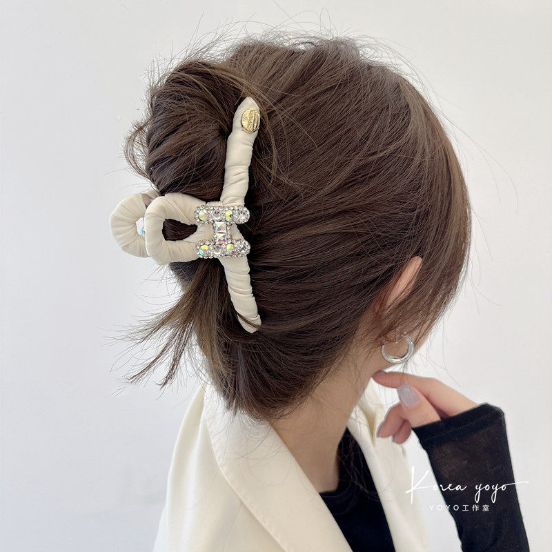 13厘米大抓夹高级感水晶镶钻马尾夹子发卡头饰成人发夹发抓鲨鱼夹,饰品/流行首饰/时尚饰品新,发饰,淘宝优惠券,粉丝福利购,淘宝优惠卷