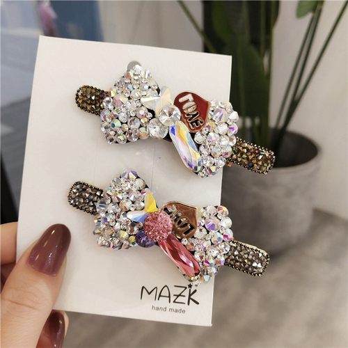 韩版进口女网红边刘海鸭嘴夹发饰