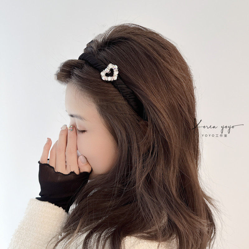 精致水钻布艺甜美发箍成人头饰舒适防滑发卡头箍压发发饰