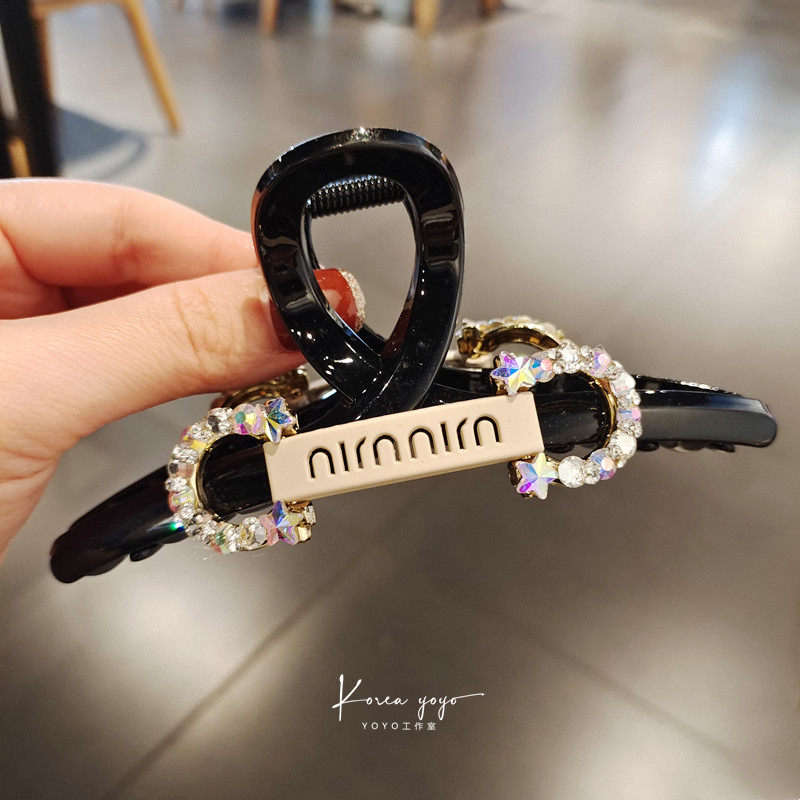 13厘米大抓夹树脂镶钻头饰