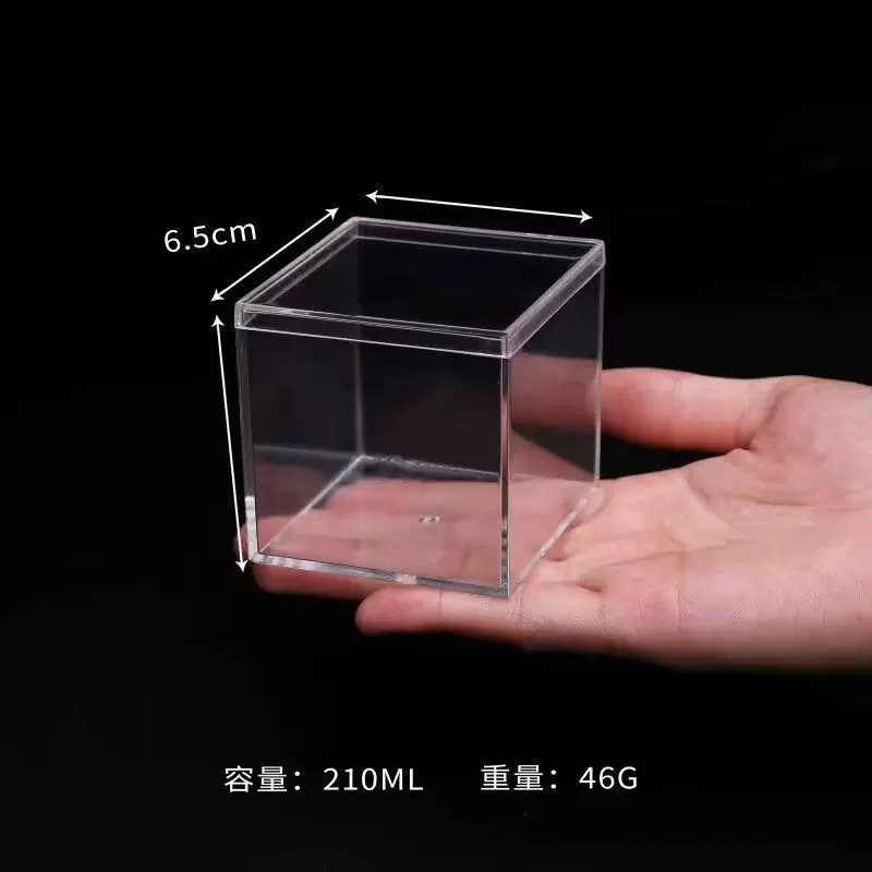 Квадратная акриловая коробка для хранения, минифигурка, стойка