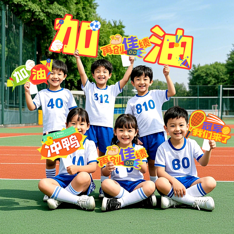 校园运动会入场创意道具手举kt牌