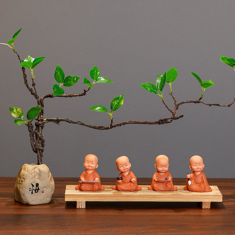 禅意小和尚摆件小沙弥佛系茶桌小摆件客厅书房意境装饰摆件新,饰品/流行首饰/时尚饰品新,摆件,淘宝优惠券,粉丝福利购,淘宝优惠卷