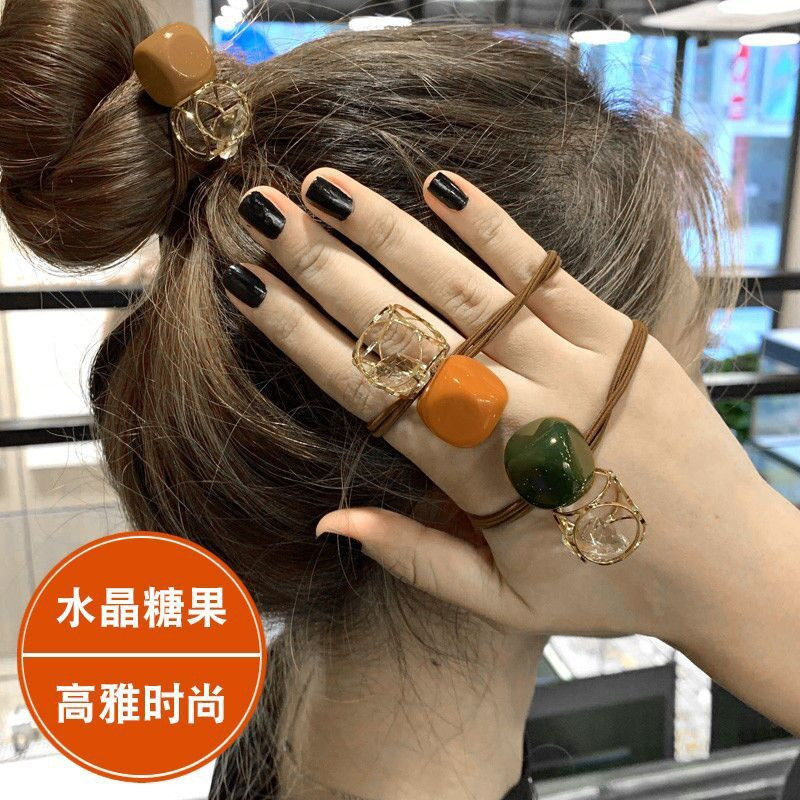 手链两用高弹水晶发圈