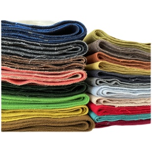 大红色羊绒大衣面料焦糖色双面格子加厚裤子裙子羊毛冬季布料挺括