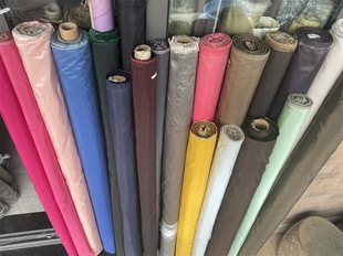 纯色真丝塔夫绸布料挺括桑蚕丝礼服伞裙设计师面料本白色双宫真丝