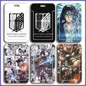 进击 巨人卡套利威尔艾伦三笠学生校园校牌工作牌饭卡公交卡套硬