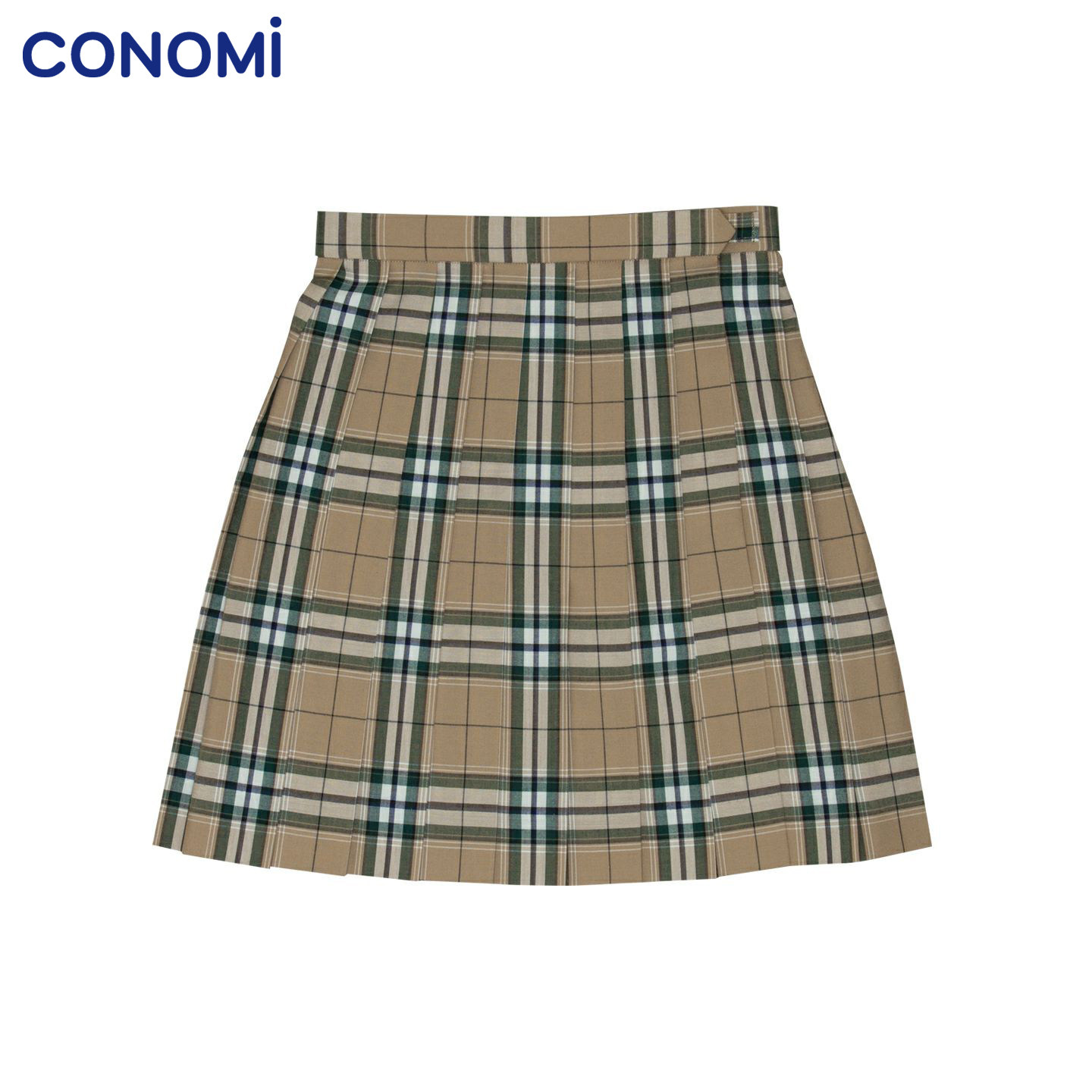 conomi日系清新学院风jk制服裙软妹a字裙正版格子2020半身裙女夏