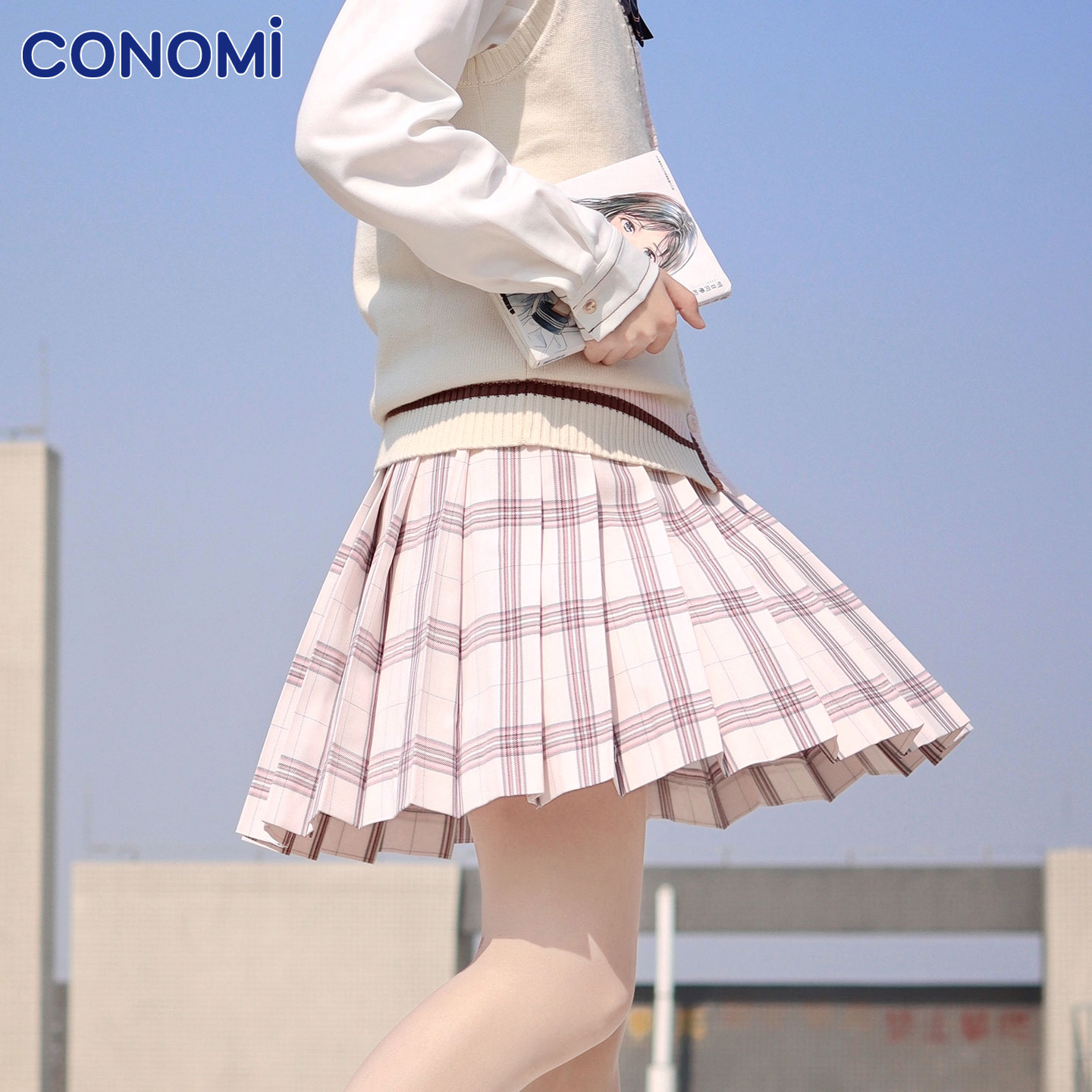 conomi日系甜美学院正版jk裙子图片