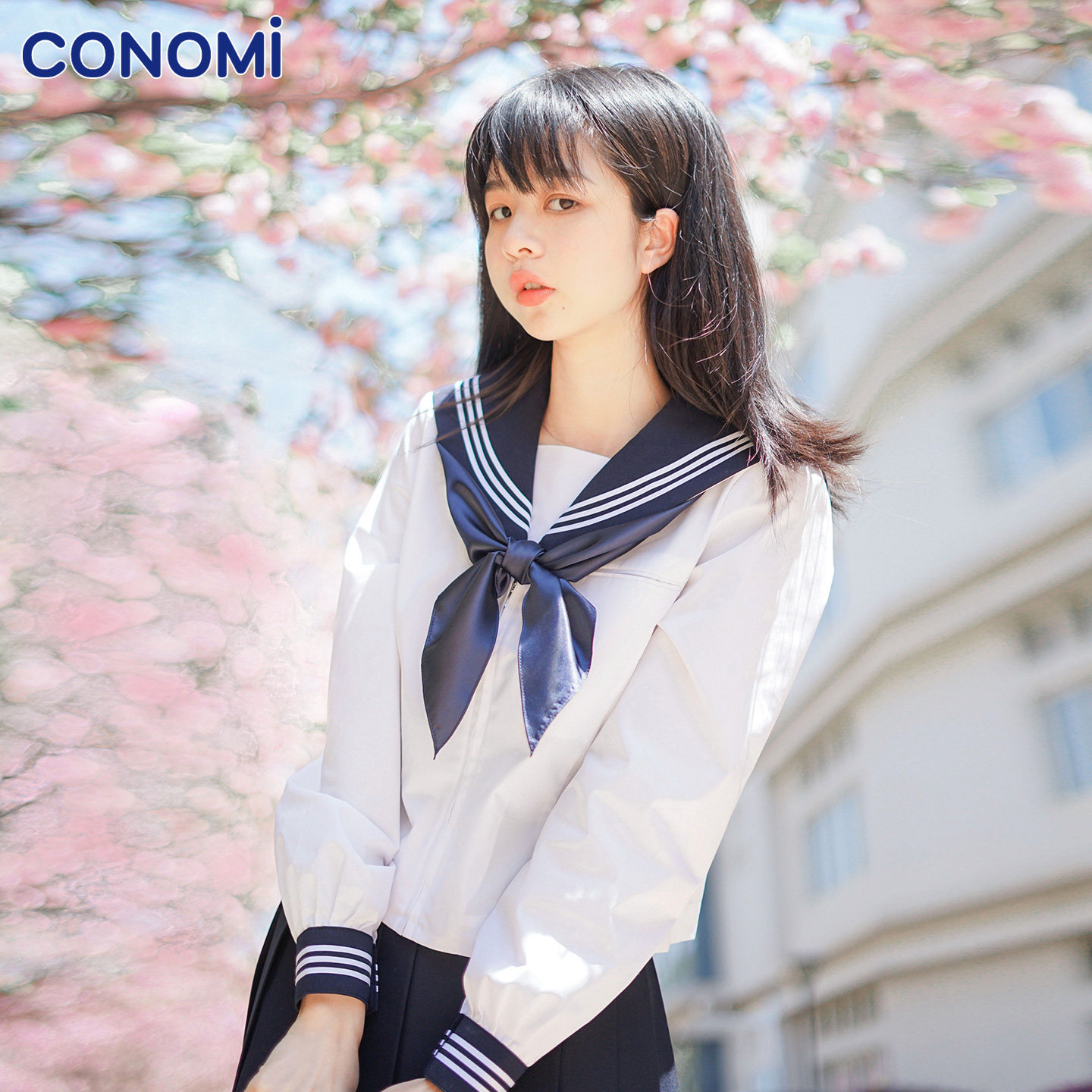 conomi日系春秋新款学院风海军领校服外套1015C水手服女JK制服