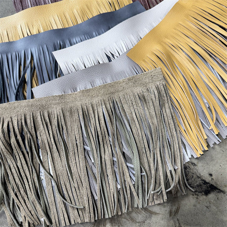 头层牛皮真皮流苏片成品定制服饰箱包流苏配饰