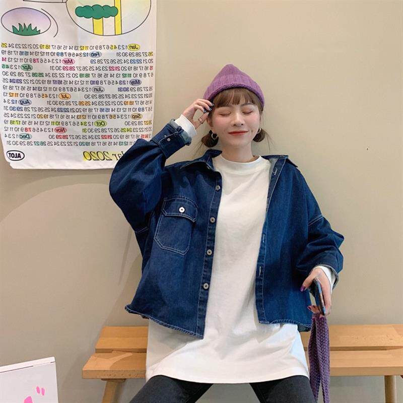 春秋韩版宽松长版纯棉休闲白色T恤女内搭遮屁股插肩袖打底衫白体
